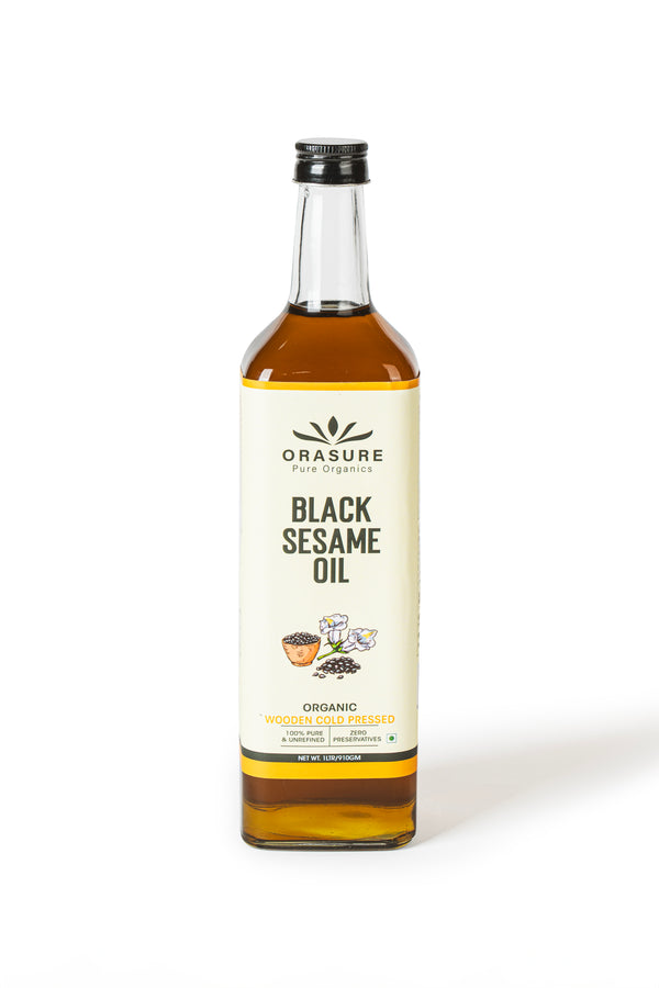 Organic Cold-Pressed Black Sesame Oil - 1 L