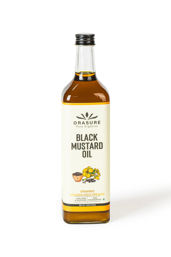 Organic Cold-Pressed Black Mustard Oil - 1L