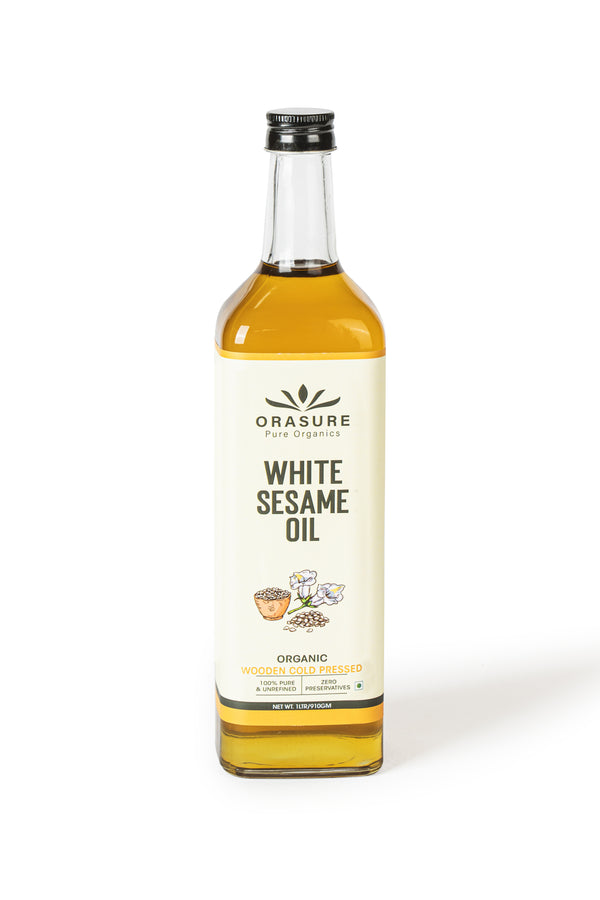 Organic Cold-Pressed White Sesame Oil - 1 L